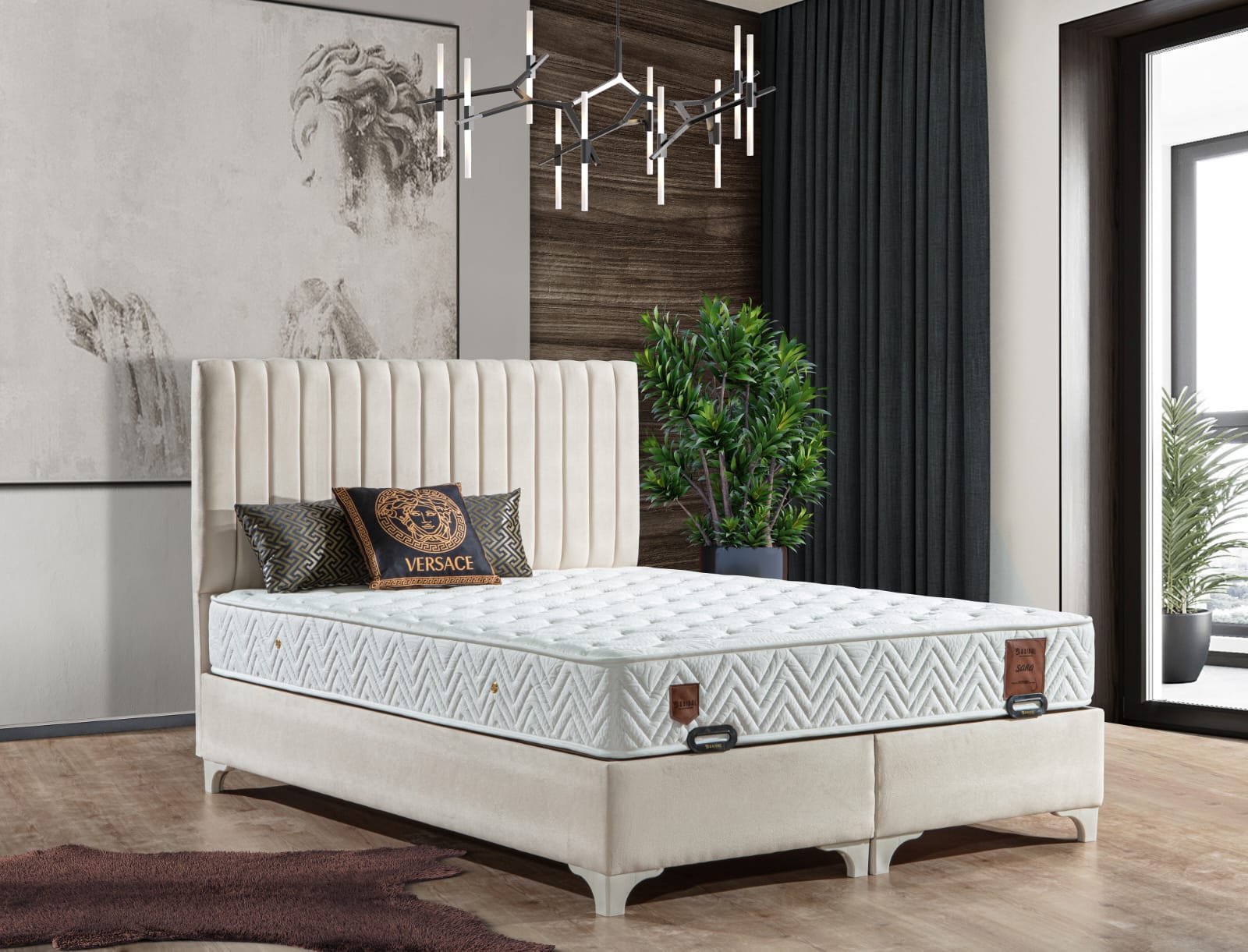 SARA DELUXE Boxspringbett mit Matratze