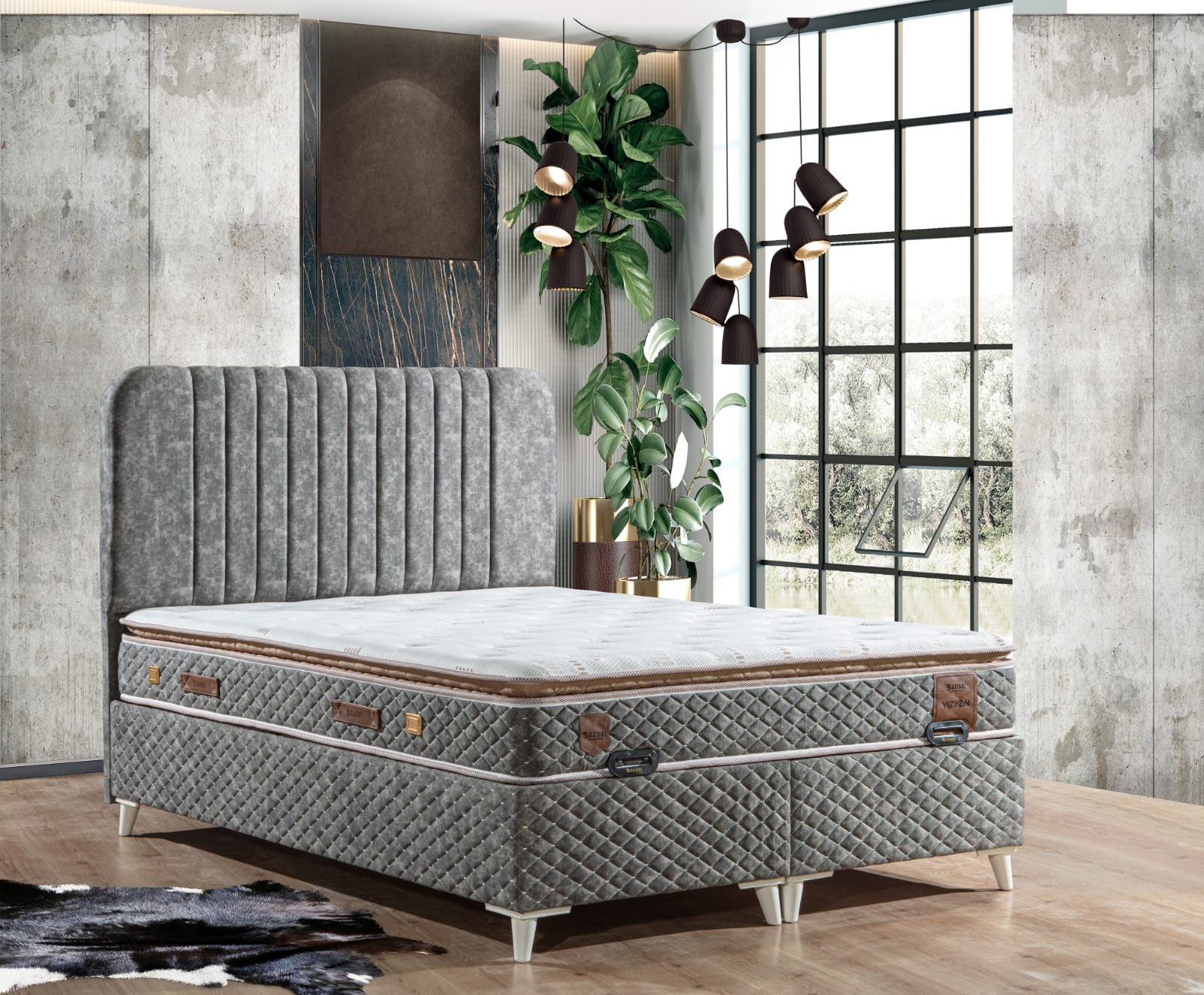 VISION DELUXE Boxspringbett mit Matratze