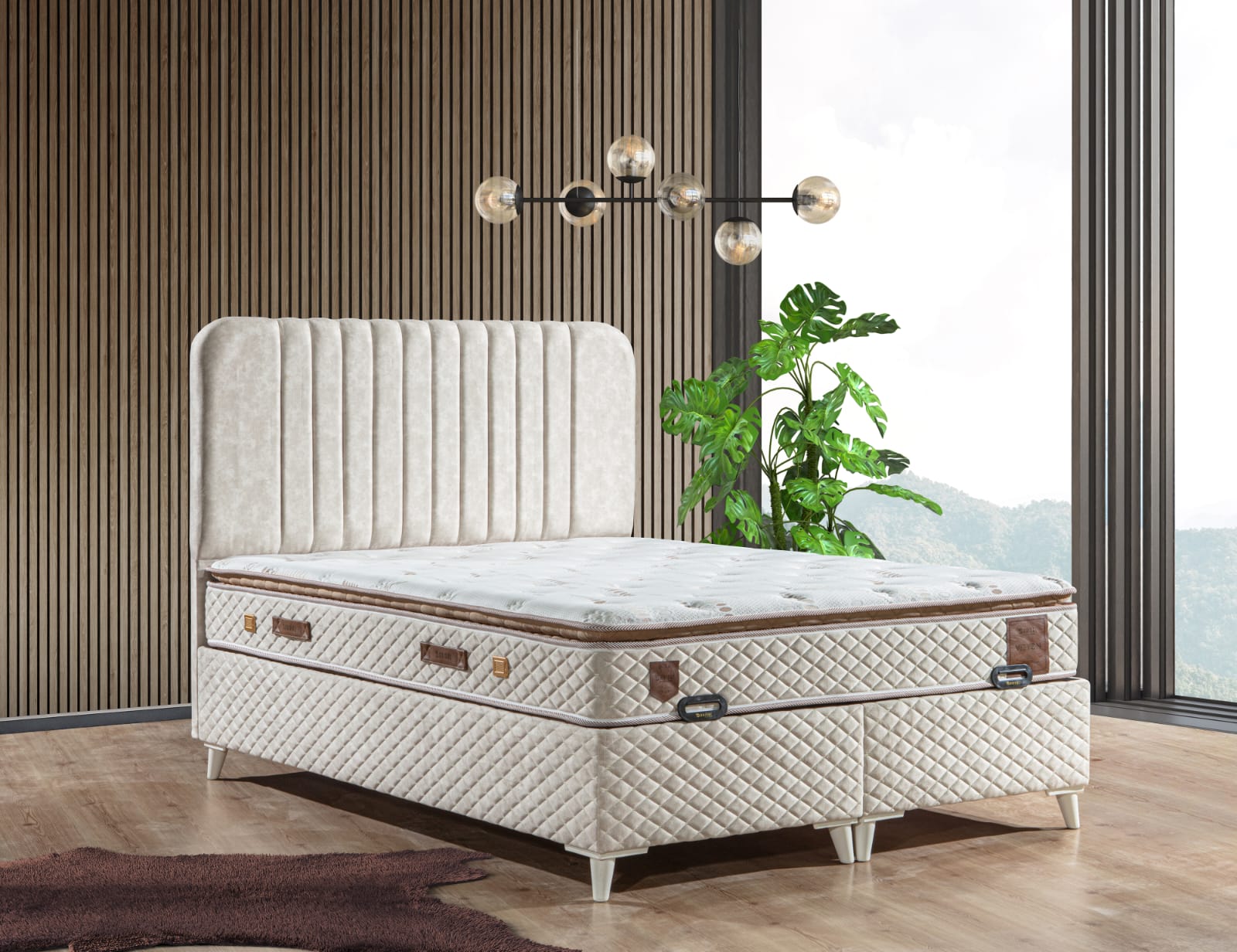 VISION Boxspringbett mit Matratze